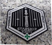 SpaceX Starship Test Flight 3  Starbase Texas  patch sew on embroidery, usado comprar usado  Enviando para Brazil