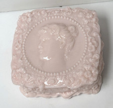 Caixa de cômoda 1950s Fostoria Jenny Lind vidro leitoso rosa padrão camafeu joias comprar usado Caixa de cômoda 1950s Fostoria Jenny Lind vidro leitoso rosa padrão camafeu joias comprar usado  Enviando para Brazil