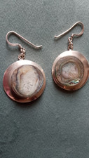 Abalone dangler earrings for sale  LONDON