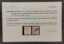 Francobollo lombardo veneto usato  Visano