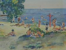 Beautiful vintage watercolor for sale  Seminole