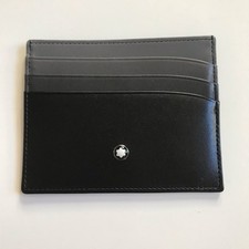 Carteira Montblanc Meisterstück Pocket 6 cc couro estojo cartão preta cinza degradado  comprar usado  Enviando para Brazil
