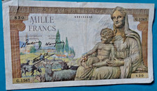 Ancien billet 1000 d'occasion  Franconville