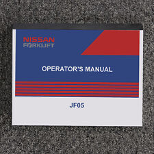 Manual de manutenção do proprietário do operador Nissan Forklift JF05, usado comprar usado  Enviando para Brazil
