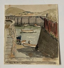Vintage watercolour painting for sale  PENZANCE