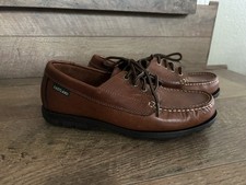 Sapato Barco Feminino Eastland 3135 Couro Tamanho 7..5 M - Cadarço Marrom - Excelente! comprar usado  Enviando para Brazil