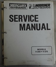 MERCURY MARINER ZABURTOWY V-250 V-275 SILNIKI INSTRUKCJA SERWISOWA 1990 na sprzedaż  PL