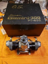 Motor OS - OS FT-300 SUPER Gemini 300 - Motor de controle remoto duplo plano 4C - Limpo! comprar usado  Enviando para Brazil