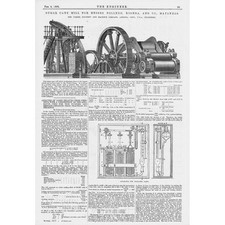 Moinho de cana-de-açúcar CUBA para Polledo, Rionda & Co at Matanzas impressão antiga 1878 comprar usado  Enviando para Brazil