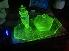 Uranium glass vanity for sale  Johnson City