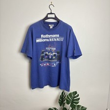 Camiseta Vintage Williams F1 Rothmans Renault Gráfica Azul Anos 90 Tamanho G comprar usado  Enviando para Brazil