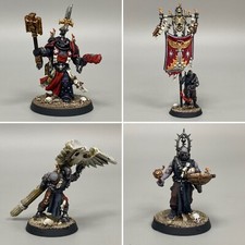 CAPELÃO GRIMALDUS E COMITIVA TEMPLÁRIOS NEGROS FUZILEIROS ESPACIAIS WARHAMMER 40K PINTADO comprar usado  Enviando para Brazil