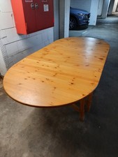 Massivholz esstisch beiseitig gebraucht kaufen  Leipzig