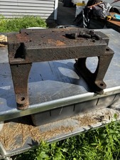 Antiga máquina de fábrica ferro fundido pernas base mesa industrial 17x11x10 comprar usado  Enviando para Brazil