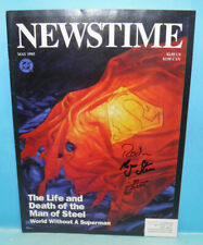 DC Comics Newstime Magazine The Life and Death of Superman 1993 Signed COA #37 comprar usado  Enviando para Brazil