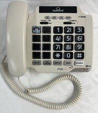 ClearSounds FL-CSC500 Alto-falante Amplificado Telefone Mesa Botão Grande Parede Off-White, usado comprar usado  Enviando para Brazil