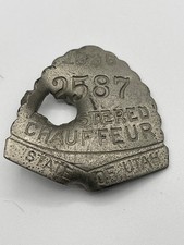 Antique chauffeur badge for sale  Sacramento