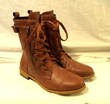 Brown retro boots for sale  LUTON