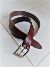 Ceinture cuir marron d'occasion  Nice-