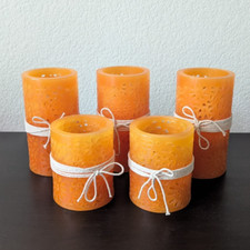 Orange flameless candles for sale  Plano