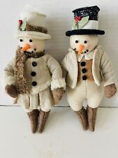 Pair snowmen christmas for sale  Boca Raton