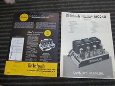 Vintage mcintosh mc240 d'occasion  Expédié en Belgium