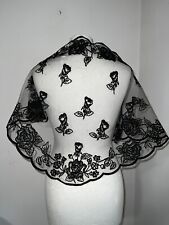 Mantilla shawl tulle d'occasion  Expédié en Belgium