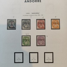 Collection timbres andorre d'occasion  Noyal-sur-Vilaine