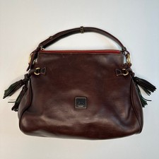 Usado, Bolsa de ombro Dooney & Bourke florentina em couro marrom chocolate com borlas comprar usado  Enviando para Brazil