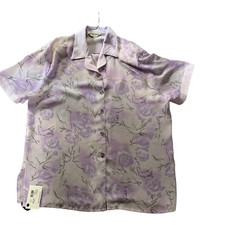 Camicia fiori lilla usato  Primiero San Martino di Castrozza