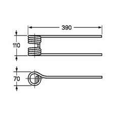 Dent faneuse adaptable d'occasion Dent faneuse adaptable d'occasion  Lubersac