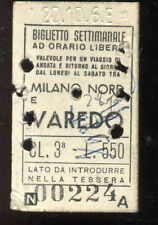 Biglietto treno ferrovia usato Biglietto treno ferrovia usato  Milano