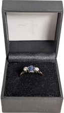 sapphire diamond trilogy ring for sale sapphire diamond trilogy ring for sale UK