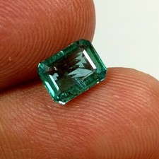 Linda pedra preciosa verde azulada corte octógono esmeralda natural 1,19 ct bom brilho comprar usado Linda pedra preciosa verde azulada corte octógono esmeralda natural 1,19 ct bom brilho comprar usado  Enviando para Brazil