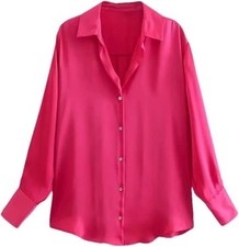 Satinbluse pink zara gebraucht kaufen  Hamburg