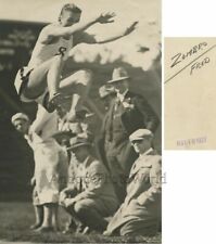 Foto esportiva antiga de atleta de salto em distância Fred Zombro comprar usado  Enviando para Brazil