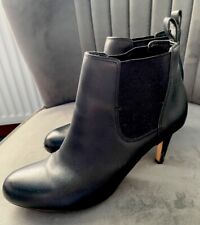 Clarks black leather for sale  UK