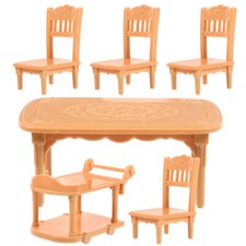  Mesa de Comedor y Silla Modelo Miniatura Casa Muebles Casa Muñecas Accesorios segunda mano  Embacar hacia Mexico