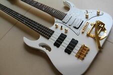 Guitarra elétrica Hot Double Neck 4 cordas baixo elétrico + 6 cordas guitarra elétrica comprar usado  Enviando para Brazil