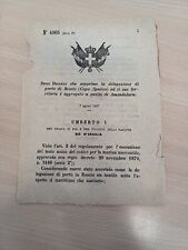 Decreto regno porto usato  Casandrino