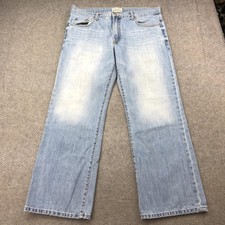 Jeans Aeropostale Masculino 36x32 Azul Benton Original Bootcut Denim Desbotado Desgastado comprar usado  Enviando para Brazil