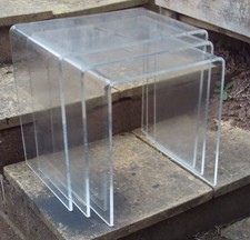 Acrylic nest tables for sale  EXMOUTH
