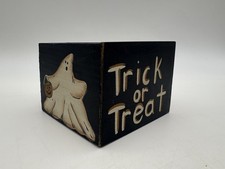 Primitives by Kathy Halloween Block Trick or Treat Ghost Boo Candy Corn comprar usado  Enviando para Brazil
