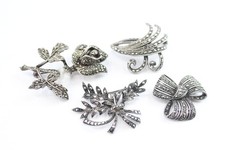 Sterling silver brooches for sale  LEEDS