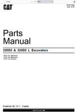 Escavadeira CAT Caterpillar 320D2 e 320D2 L RDZ STN catálogo de peças manual PDF USB comprar usado  Enviando para Brazil
