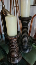 Rustic wooden candle for sale  ST. AUSTELL