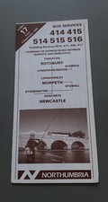 Bus timetable northumbria for sale  PRESTON