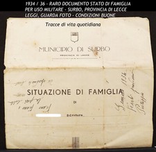 1936 situazione famiglia usato  Seregno