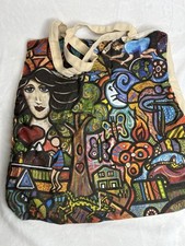 Usado, Bolsa tote de lona fragrância True Religion World Tour Justice Art Daniel Cascardo comprar usado  Enviando para Brazil