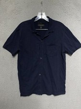 Camisa masculina Banana Republic tamanho pequeno slim fit azul manga curta botão para cima comprar usado  Enviando para Brazil